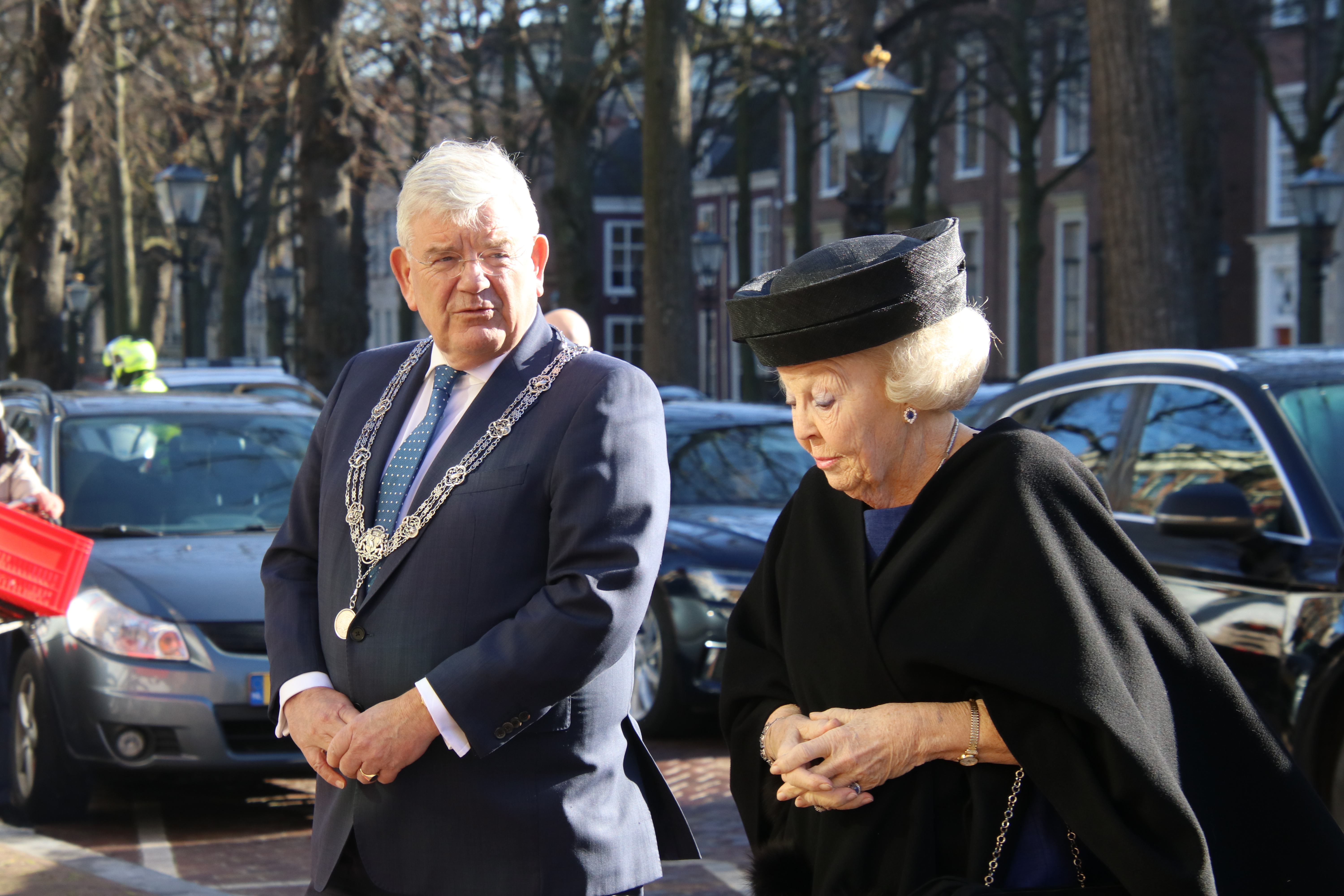 Ontvangst Prinses Beatrix, beschermvrouwe Karel Doorman Fonds